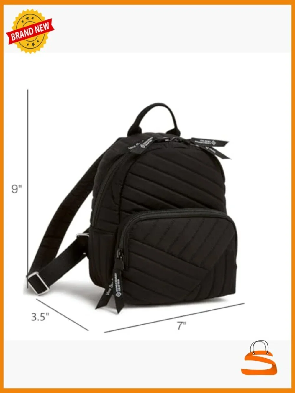 Mini Backpack Purse Daypack Recycled Cotton Machine Washable